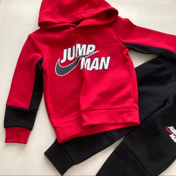 Nike jump man warm hoodie pants set 4008 - Picture 2 of 4